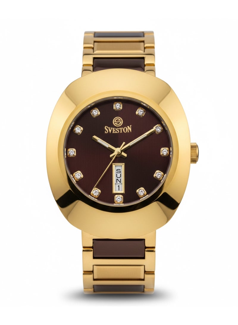 سيفيستون ساعة سفستون الرجالية دايستار موديل سيراميك فاخرة للرجال - Image 1